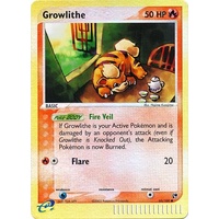 Growlithe 65/100 EX Sandstorm Reverse Holo Common Pokemon Card NEAR MINT TCG