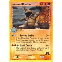 Team Magma's Rhydon 22/95 EX Team Magma vs Team Aqua Reverse Holo Rare Pokemon Card NEAR MINT TCG