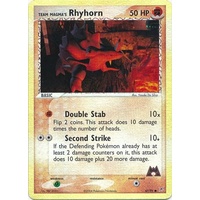 Team Magma's Rhyhorn 67/95 EX Team Magma vs Team Aqua Reverse Holo Common Pokemon Card NEAR MINT TCG