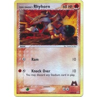 Team Magma's Rhyhorn 68/95 EX Team Magma vs Team Aqua Reverse Holo Common Pokemon Card NEAR MINT TCG