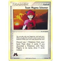 Team Magma Schemer 70/95 EX Team Magma vs Team Aqua Reverse Holo Uncommon Trainer Pokemon Card NEAR MINT TCG