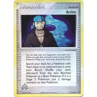 Archie 71/95 EX Team Magma vs Team Aqua Reverse Holo Uncommon Trainer Pokemon Card NEAR MINT TCG