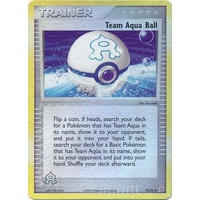 Team Aqua Ball 75/95 EX Team Magma vs Team Aqua Reverse Holo Uncommon Trainer Pokemon Card NEAR MINT TCG