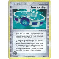 Team Aqua Belt 76/95 EX Team Magma vs Team Aqua Reverse Holo Uncommon Trainer Pokemon Card NEAR MINT TCG