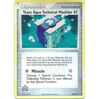 Team Aqua Technical Machine 01 79/95  EX Team Magma vs Team Aqua Reverse Holo Uncommon Trainer Pokemon Card NEAR MINT TCG