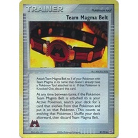 Team Magma Belt 81/95 EX Team Magma vs Team Aqua Reverse Holo Uncommon Trainer Pokemon Card NEAR MINT TCG