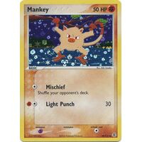 Mankey 38/112 EX Fire Red & Leaf Green Reverse Holo Uncommon Pokemon Card NEAR MINT TCG