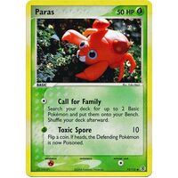 Paras 72/112 EX Fire Red & Leaf Green Reverse Holo Common Pokemon Card NEAR MINT TCG