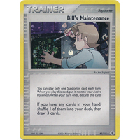 Bill's Maintenance 87/112 EX Fire Red & Leaf Green Reverse Holo Uncommon Trainer Pokemon Card NEAR MINT TCG