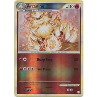 Arcanine 1/123 HS Base Set Reverse Holo Rare Pokemon Card NEAR MINT TCG