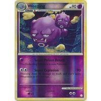 Weezing 34/123 HS Base Set Reverse Holo Rare Pokemon Card NEAR MINT TCG