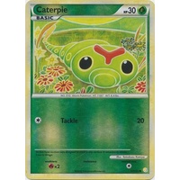 Caterpie 57/123 HS Base Set Reverse Holo Common Pokemon Card NEAR MINT TCG