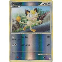 Meowth 75/123 HS Base Set Reverse Holo Common Pokemon Card NEAR MINT TCG