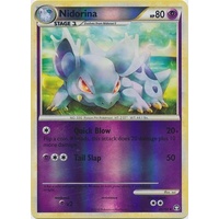 Nidorina 45/102 HS Triumphant Reverse Holo Uncommon Pokemon Card NEAR MINT TCG