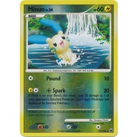 Minun 25/100  DP Majestic Dawn Reverse Holo Rare Pokemon Card NEAR MINT TCG