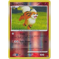 Growlithe 63/111 Platinum Rising Rivals Reverse Holo Common Pokemon Card NEAR MINT TCG