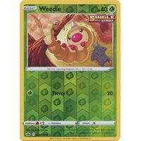 Weedle 1/198 SWSH Chilling Reign Reverse Holo Common Pokemon Card NEAR MINT TCG