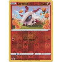 Larvesta 23/198 SWSH Chilling Reign Reverse Holo Common Pokemon Card NEAR MINT TCG