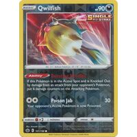 Qwilfish 101/198 SWSH Chilling Reign Reverse Holo Common Pokemon Card NEAR MINT TCG