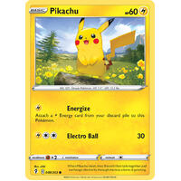Pikachu 49/203 SWSH Evolving Skies Common Pokemon Card NEAR MINT TCG