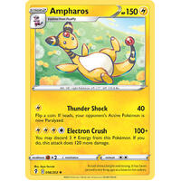 Ampharos 56/203 SWSH Evolving Skies Rare Pokemon Card NEAR MINT TCG