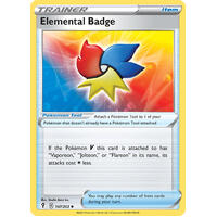 Elemental Badge 147/203 SWSH Evolving Skies Uncommon Trainer Pokemon Card NEAR MINT TCG