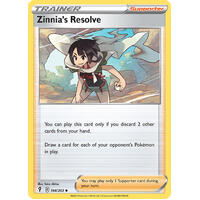 Zinnia's Resolve 164/203 SWSH Evolving Skies Uncommon Trainer Pokemon Card NEAR MINT TCG