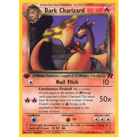 Dark Charizard 21/82 Team Rocket 1st Edition Rare Pokemon Card NEAR MINT TCG