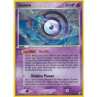 Unown D D/28 EX Unseen Forces Unown Collection Holo Rare Pokemon Card NEAR MINT TCG