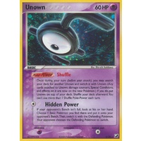 Unown E E/28 EX Unseen Forces Unown Collection Holo Rare Pokemon Card NEAR MINT TCG