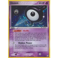 Unown J J/28 EX Unseen Forces Unown Collection Holo Rare Pokemon Card NEAR MINT TCG