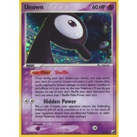 Unown R R/28 EX Unseen Forces Unown Collection Holo Rare Pokemon Card NEAR MINT TCG