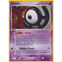 Unown U U/28 EX Unseen Forces Unown Collection Holo Rare Pokemon Card NEAR MINT TCG