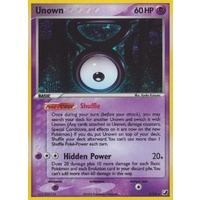 Unown V V/28 EX Unseen Forces Unown Collection Holo Rare Pokemon Card NEAR MINT TCG