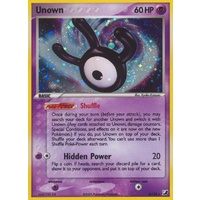 Unown W W/28 EX Unseen Forces Unown Collection Holo Rare Pokemon Card NEAR MINT TCG