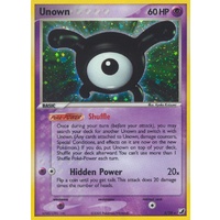 Unown X X/28 EX Unseen Forces Unown Collection Holo Rare Pokemon Card NEAR MINT TCG