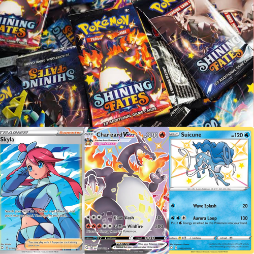 CHARIZARD HUNT 100 SHINING FATES PACK BATTLE SATURDAY 24TH SEPT LIVE FACEBOOK/YOUTUBE/TWITCH PACK OPENING 10 packs KEEP EVERYTHING