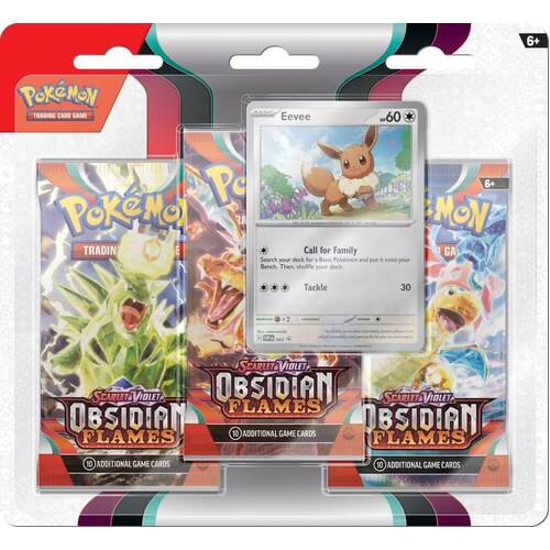 PRE ORDER Pokemon SV OBSIDIAN FLAMES 3 Booster Blister Sealed Case of 24 (72 PACKS TOTAL) BRAND NEW AND SEALED TCG