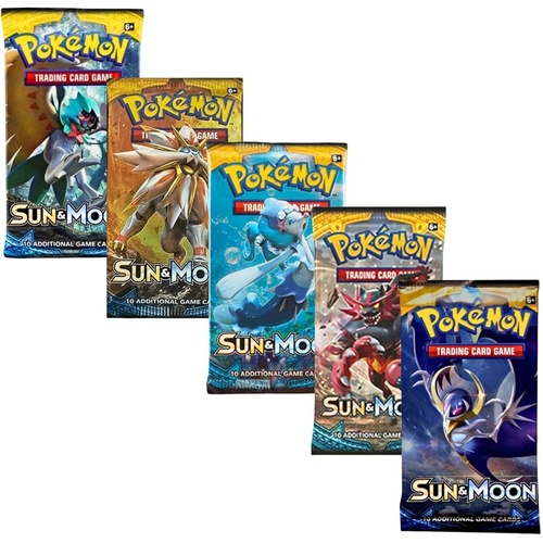 Pokemon SM Sun and Moon Base Set ARTSET 4x Booster Packs BRAND NEW AND SEALED TCG