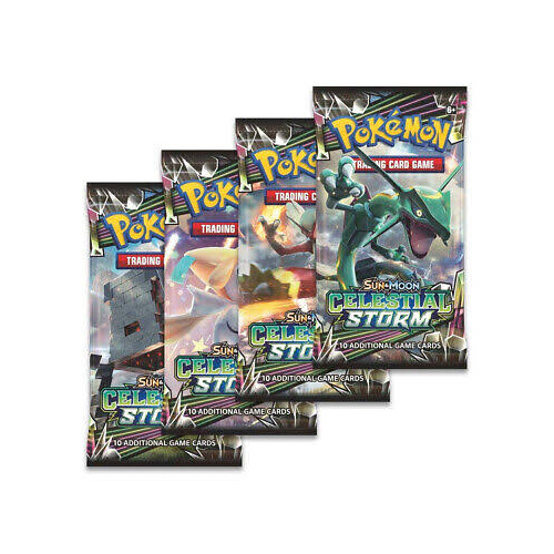 Pokemon SM Celestial Storm ARTSET 4x Booster Packs BRAND NEW AND SEALED TCG