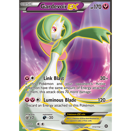 Gardevoir EX 111/114 Full Art Ultra Rare Card Pokémon Steam Seige - NM
