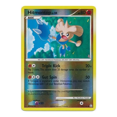 Hitmontop 101/146 DP Legends Awakened Reverse Holo Common Pokemon Card NEAR MINT TCG