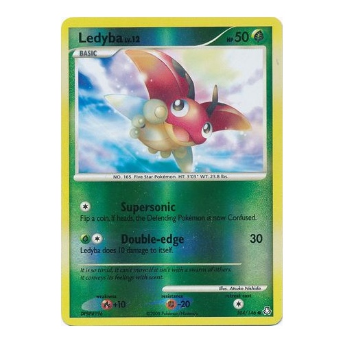 Ledyba 104/146 DP Legends Awakened Reverse Holo Common Pokemon Card NEAR MINT TCG