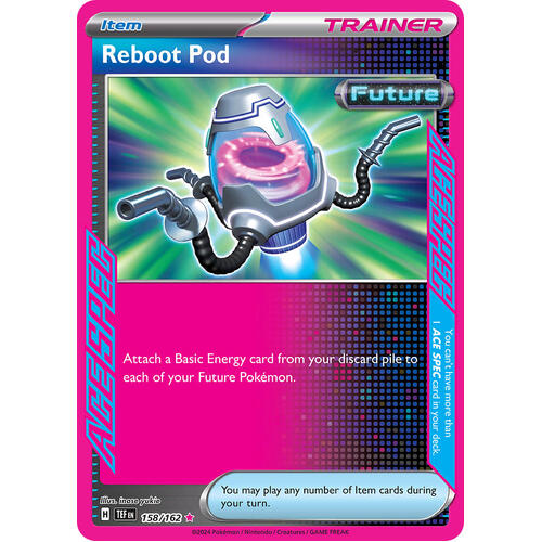 Reboot Pod 158/162 Scarlet and Violet Temporal Forces Holo Rare Pokemon Card NEAR MINT TCG