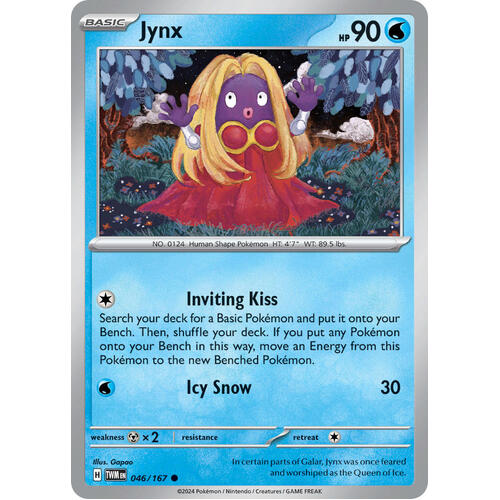 Jynx 046/167 SV Twilight Masquerade Common Pokemon Card NEAR MINT TCG