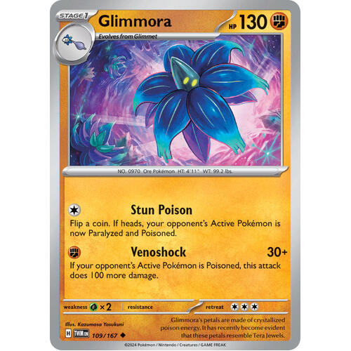 Glimmora 109/167 SV Twilight Masquerade Uncommon Pokemon Card NEAR MINT TCG