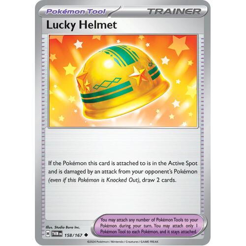 Lucky Helmet 158/167 SV Twilight Masquerade Uncommon Trainer Pokemon Card NEAR MINT TCG