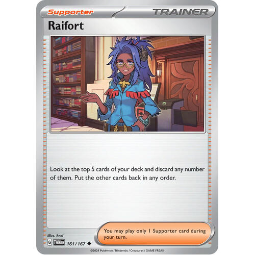 Raifort 161/167 SV Twilight Masquerade Uncommon Trainer Pokemon Card NEAR MINT TCG