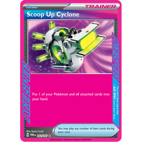 Scoop Up Cyclone 162/167 SV Twilight Masquerade Ace Rare Holo Trainer Pokemon Card NEAR MINT TCG