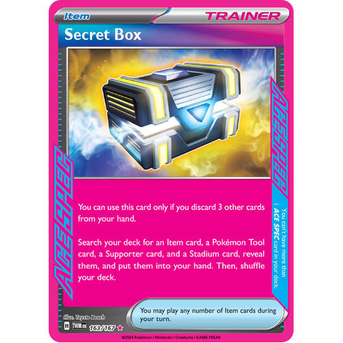 Secret Box 163/167 SV Twilight Masquerade Ace Rare Holo Trainer Pokemon Card NEAR MINT TCG